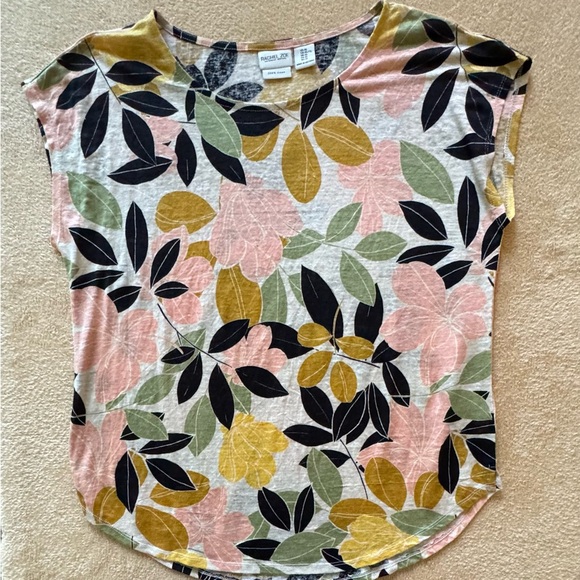 Rachel Zoe Tops - Rachel Zoe Multicolor 100% Linen Top